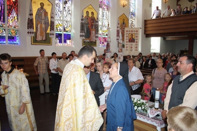 Приміційна Божественна Свята Літургія нововисвяченого отця Богдана Крика Венгожево 2012 (4)