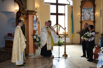 Приміційна Божественна Свята Літургія нововисвяченого отця Богдана Крика у Гіжицьку 2012 (9)