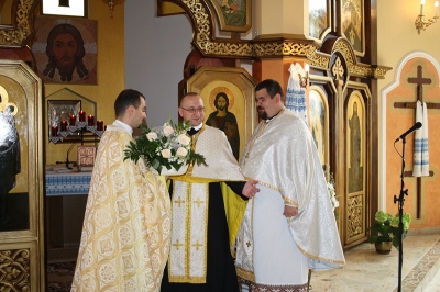 Приміційна Божественна Свята Літургія нововисвяченого отця Богдана Крика у Гіжицьку 2012 (7)